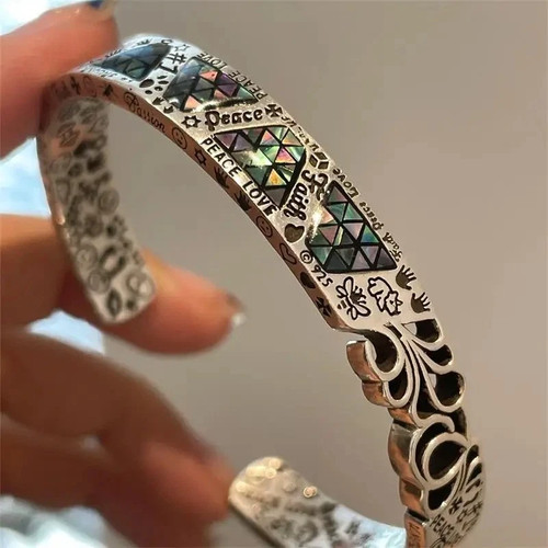 Xiyanike silver geometric cuff - silver,